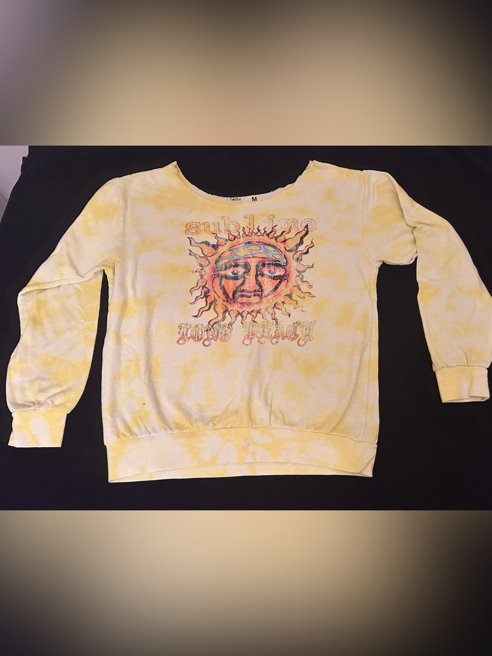 Light Yellow sublime Sweatshirt with Sun Detail
